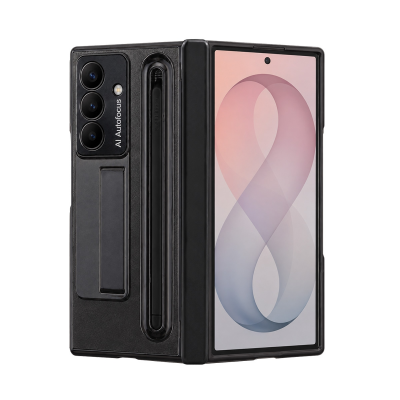  Full Protection Shockproof Case for Galaxy Z Fold8 Ultra Built-in Kickstand and Pen, Black