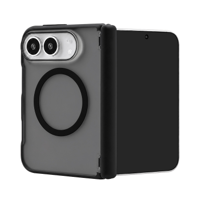  Matte 3500Gs Magnetic Case for iPhone Duo with Hinge Protection, Black