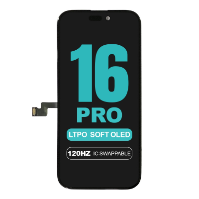 replacement 120hz adaptive variable touch screen for iphone 16 pro