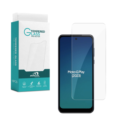 [10 Pack] Clear Tempered Glass Screen Protector for Moto G Play (2023)