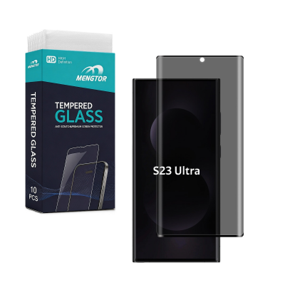 [10 Pack]Full Cover Privacy Tempered Glass for Samsung Galaxy S23 Ultra S918