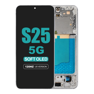 galaxy s25 5g us version s931u screen assembly frame icy blue
