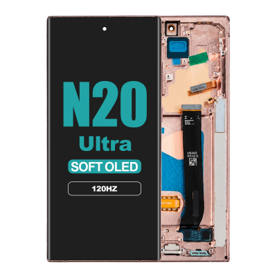 galaxy note 20 ultra n985 oled assembly with frame mystic bronze