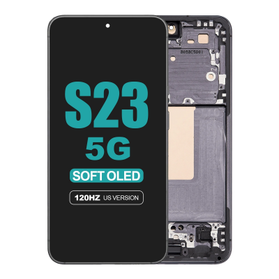 samsung galaxy s23 5g sm s911u soft oled display with phantom black frame