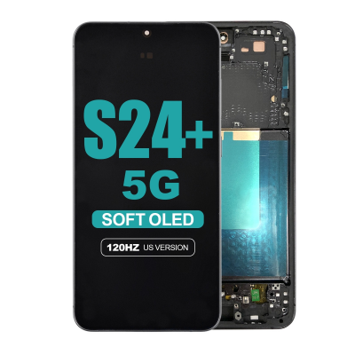 samsung galaxy s24 plus 5g s926 onyx black screen with frame