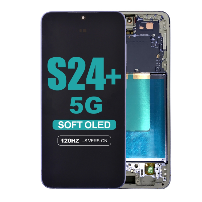 samsung galaxy s24 plus 5g s926 cobalt violet screen with frame