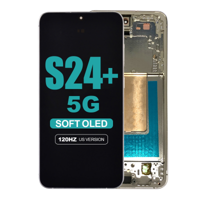 samsung galaxy s24 plus 5g s926 amber yellow screen with frame