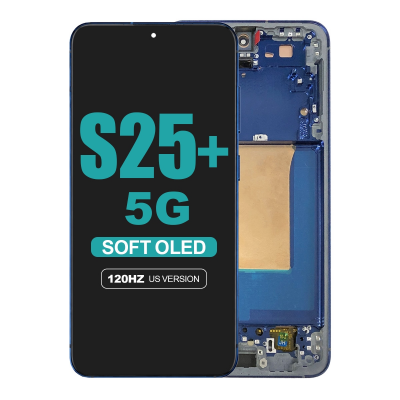 samsung galaxy s25 plus 5g s936 navy screen with frame