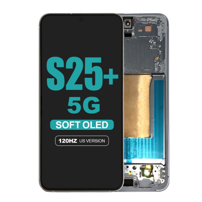 samsung galaxy s25 plus 5g s936 icy blue screen with frame