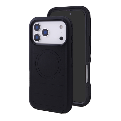 Durable Striped Texture Phone Case for iPhone 18 Pro, Black