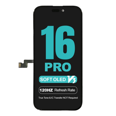 wholesale iphone 16 pro soft oled 120hz replacement screen no ic transfer