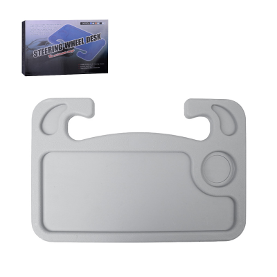  Car Steering Wheel Desk Tray, Gray
