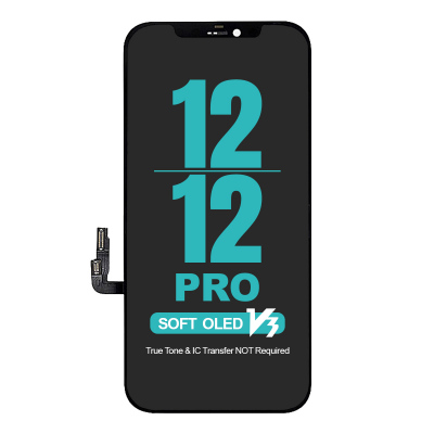  Diagnosable Soft OLED Screen Digitizer Assembly Replacement for iPhone 12/ 12 Pro (IC Transfer NOT Required)
