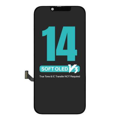  Diagnosable Soft OLED Screen Digitizer Assembly Replacement for iPhone 14 (IC Transfer NOT Required)