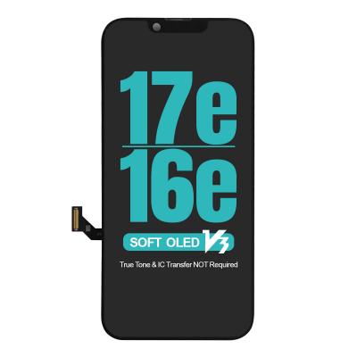  Diagnosable Soft OLED Screen Digitizer Assembly Replacement for iPhone 17e/ 16e (IC Transfer NOT Required)