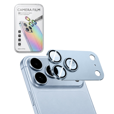  AR+AF Tempered Glass with Matte Metal Camera Lens Protector for iPhone 18 Pro - Glacier