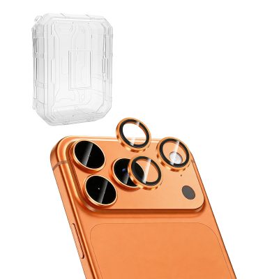  [10 Pack]AR+AF Pro+ Eagle Eye Camera Lens Protector for iPhone 17 Pro/ 17 Pro Max - Cosmic Orange