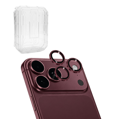 [10 Pack] AR+AF Pro+ Eagle Eye Camera Lens Protector for iPhone 18 Pro/ 18 Pro Max- Burgundy