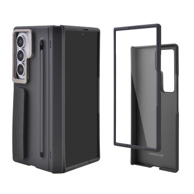  Full Protection Shockproof Case for Galaxy Z Fold8 Ultra Built-in Kickstand ,Lens mount and Stylus, Gray (Only Ground Shipping)