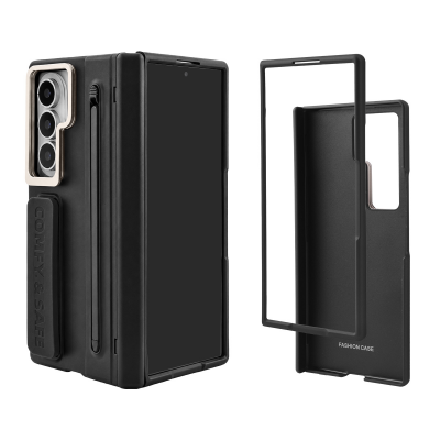  Full Protection Shockproof Case for Galaxy Z Fold8 Ultra Built-in Kickstand ,Lens mount and Stylus, Black (Only Ground Shipping)