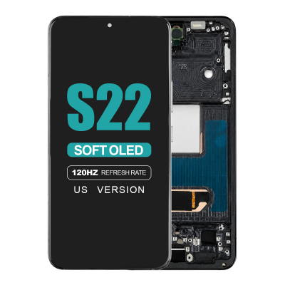 samsung galaxy s22 5g sm s901u soft oled display with frame