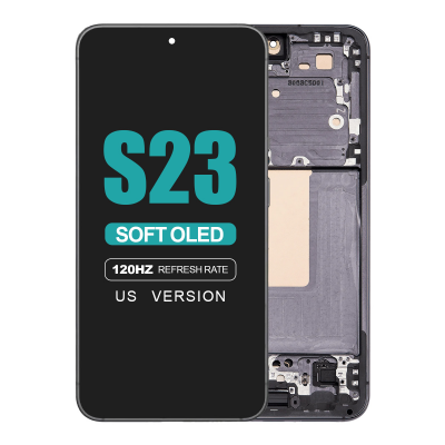 samsung galaxy s23 5g sm s911u soft oled display with phantom black frame