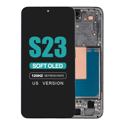samsung galaxy s23 5g sm s911u soft oled display with green frame