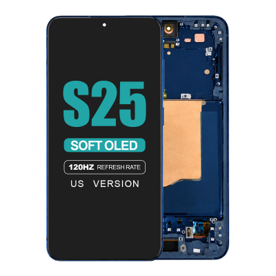 samsung galaxy s25 5g us model screen digitizer frame replacement navy