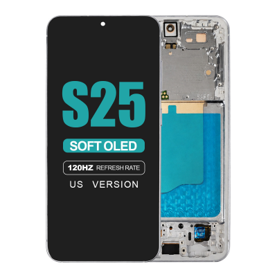 galaxy s25 5g us version s931u screen assembly frame icy blue