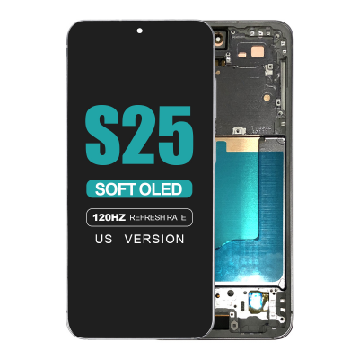 samsung galaxy s25 5g s931 silver shadow screen with frame