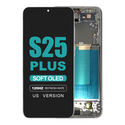 samsung galaxy s25 plus 5g s936 silver shadow screen with frame