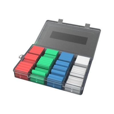 multi color pre-cut heat shrink tube kit for electronics repair