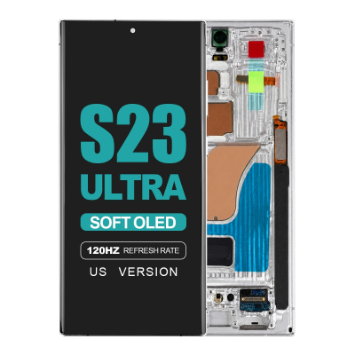 samsung galaxy s23 ultra 5g sm s918u soft oled display with cream frame