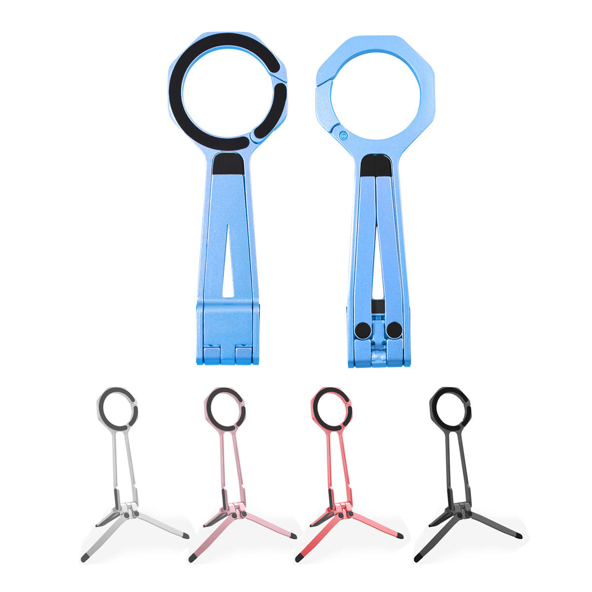 Black magnetic phone tripod