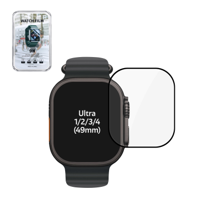 Flexible Full Glue Screen Protector for Apple  iWatch Ultra (1st & 2nd & 3rd Gen) (49mm)(Retail Packaging)