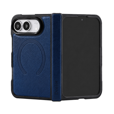  Magnetic Gear Leather Case for iPhone Duo Dark Blue (Only Ground Shipping)