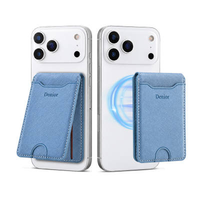  Leather Magnetic Wallet Blue (Only Ground Shipping)